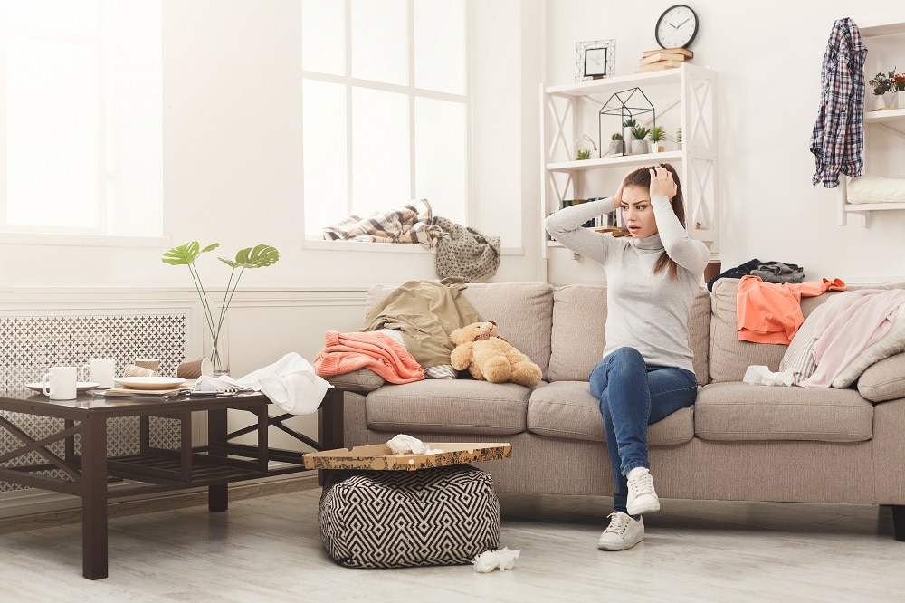 stress from messy home leads to hiring house cleaners